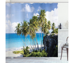Ocean Exotic Beach Shower Curtain
