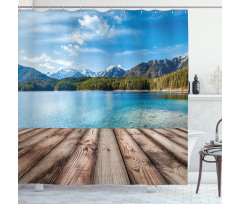 Lake Forest Mountain Shower Curtain