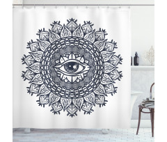 Vintage Tribal Mandala Shower Curtain