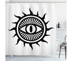 Occult Eye in Sun Shower Curtain