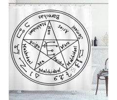 Occult Artwork Shower Curtain