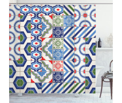 Moroccan Motifs Shower Curtain
