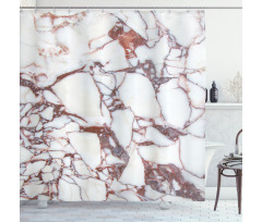 Marble Grunge Stone Shower Curtain