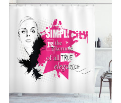 Inspirational Vogue Shower Curtain