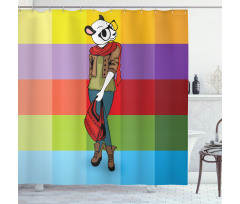 Cartoon Fox Fashion Funny Shower Curtain