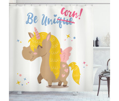 Funny Kids Words Vivid Shower Curtain