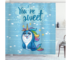 Penguin and Sea Shower Curtain