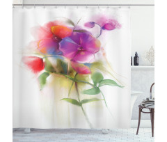Blooming Orchid Pastel Shower Curtain