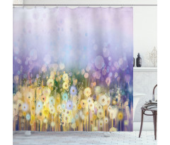 Idyllic Pastoral Flower Shower Curtain