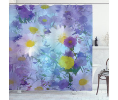 Vintage Flower Pastel Shower Curtain