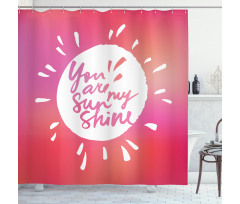 Maroon Sun Shower Curtain