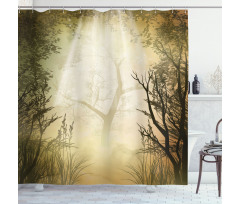 Mystical Sunbeams Shower Curtain