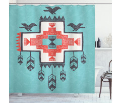 Vintage Native Shower Curtain