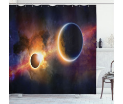 Planet Earth Stars Shower Curtain