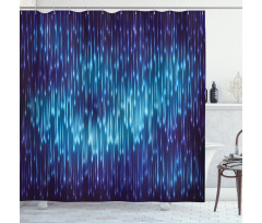 Cosmic Rain Effect Vivid Shower Curtain