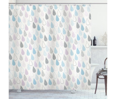 Droplets Shower Curtain