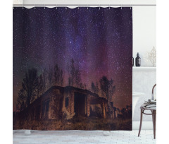 Sky Cosmos Galaxy Stars Shower Curtain