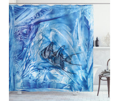 Swimming Fish Shower Curtain