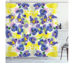 Butterfly Violet Field Shower Curtain