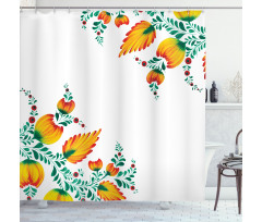 Ornate Japanese Shower Curtain