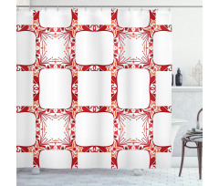 Modern Old Shapes Shower Curtain