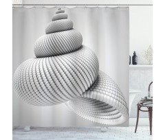 Shell Shaped Shower Curtain