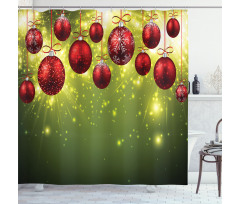 New Year Design Party Shower Curtain