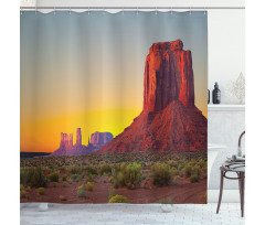 Sunset at Valley Nature Shower Curtain