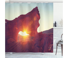 Sunrise American Desert Shower Curtain