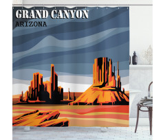 Cartoon Grand Canyon Shower Curtain