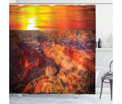 Grand Canyon Horizon Shower Curtain