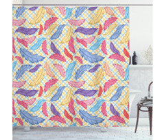 Colorful Checkered Shower Curtain