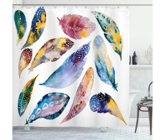 Ornate Feather Shower Curtain