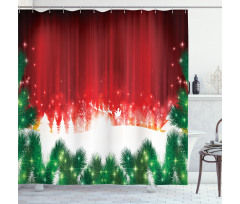 Xmas Theme Shower Curtain