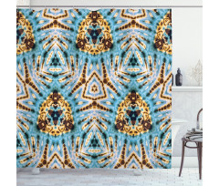 Abstract Tribal Patterns Shower Curtain