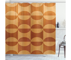 Abstract Oak Planks Shower Curtain