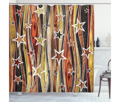 Charming Stars Art Shower Curtain