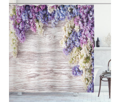 Lilac Flowers Bouquet Shower Curtain