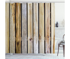 Country Timber Fence Shower Curtain