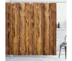 Wooden Forest Trees Art Shower Curtain
