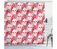 Skull and Corals Shower Curtain