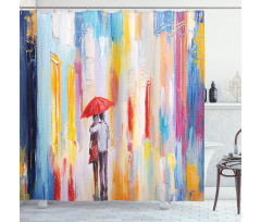 Painting Effect Romance Shower Curtain