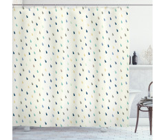 Colorful Droplet Pattern Shower Curtain