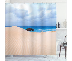 Wreck Boat on the Coast Shower Curtain
