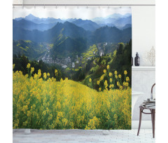 Flower Mountains Shower Curtain