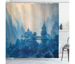 Chinese Night Shower Curtain
