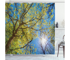 Pastoral Tree Branch Shower Curtain