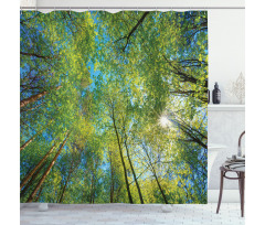Willow Flora in Nature Shower Curtain