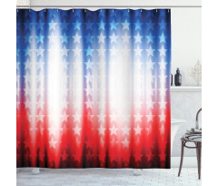Abstract Digital Star Shower Curtain