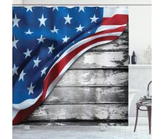 Antique Country Flag Shower Curtain